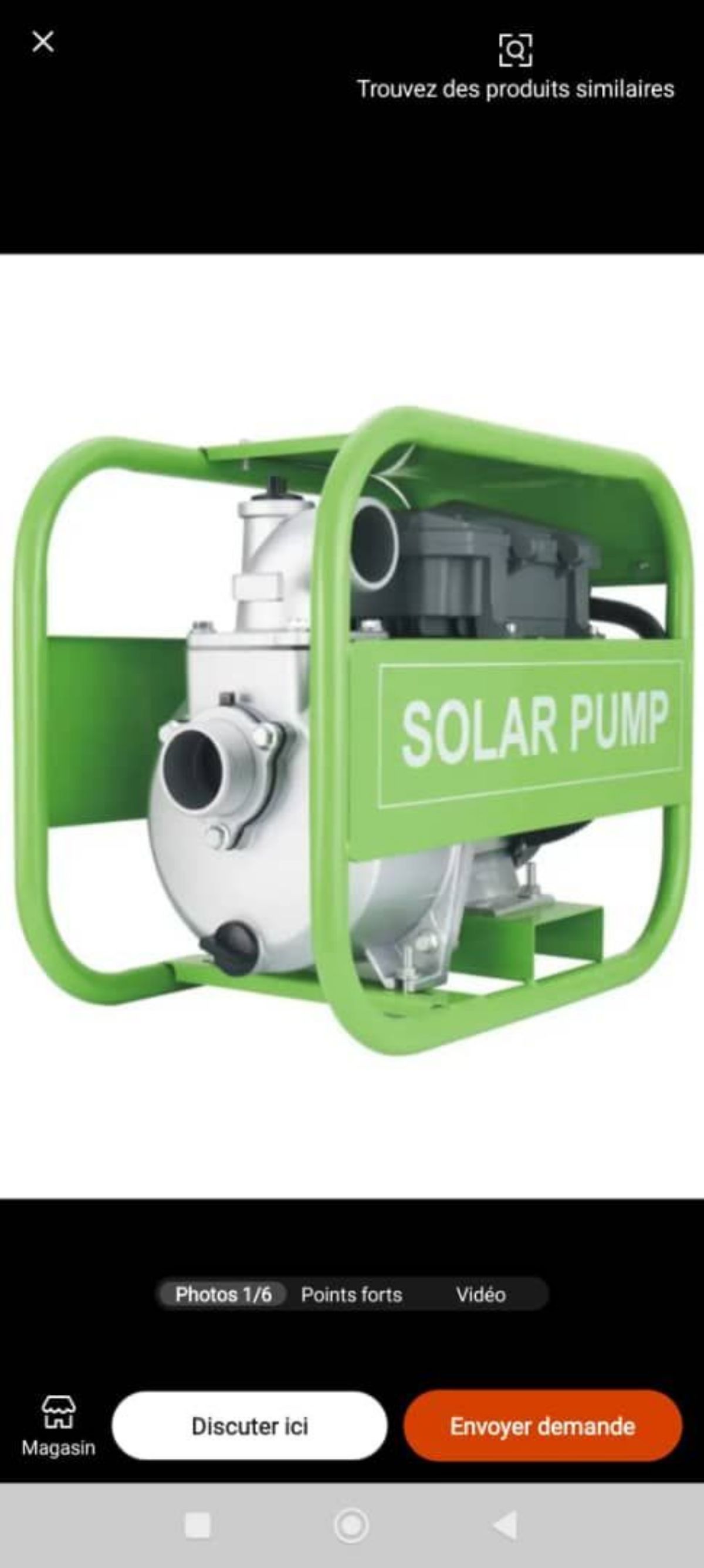 Motopompe solaire 1500 W à vendre - photo 2