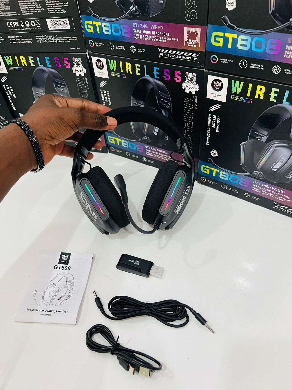 Casque Gaming Onikuma GT808 🎮
•	Connexion 3 - photo 2