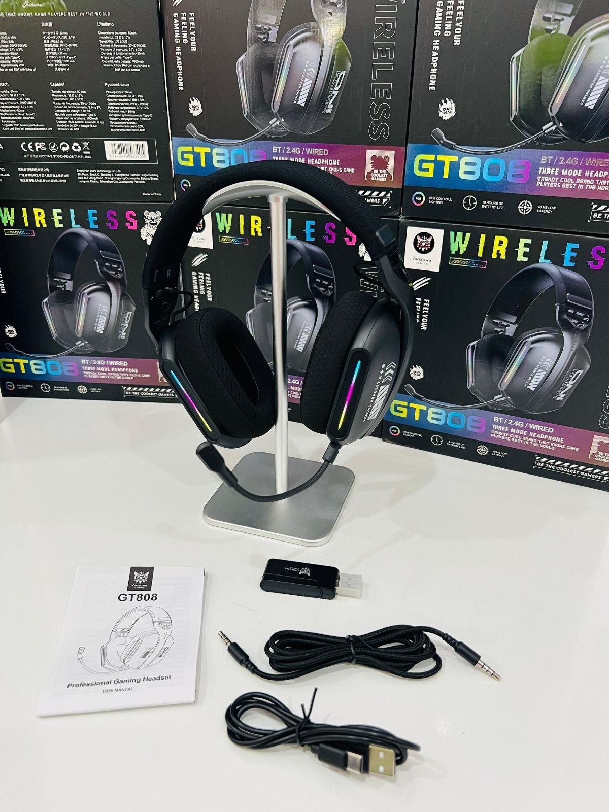 Casque Gaming Onikuma GT808 🎮
•	Connexion 3