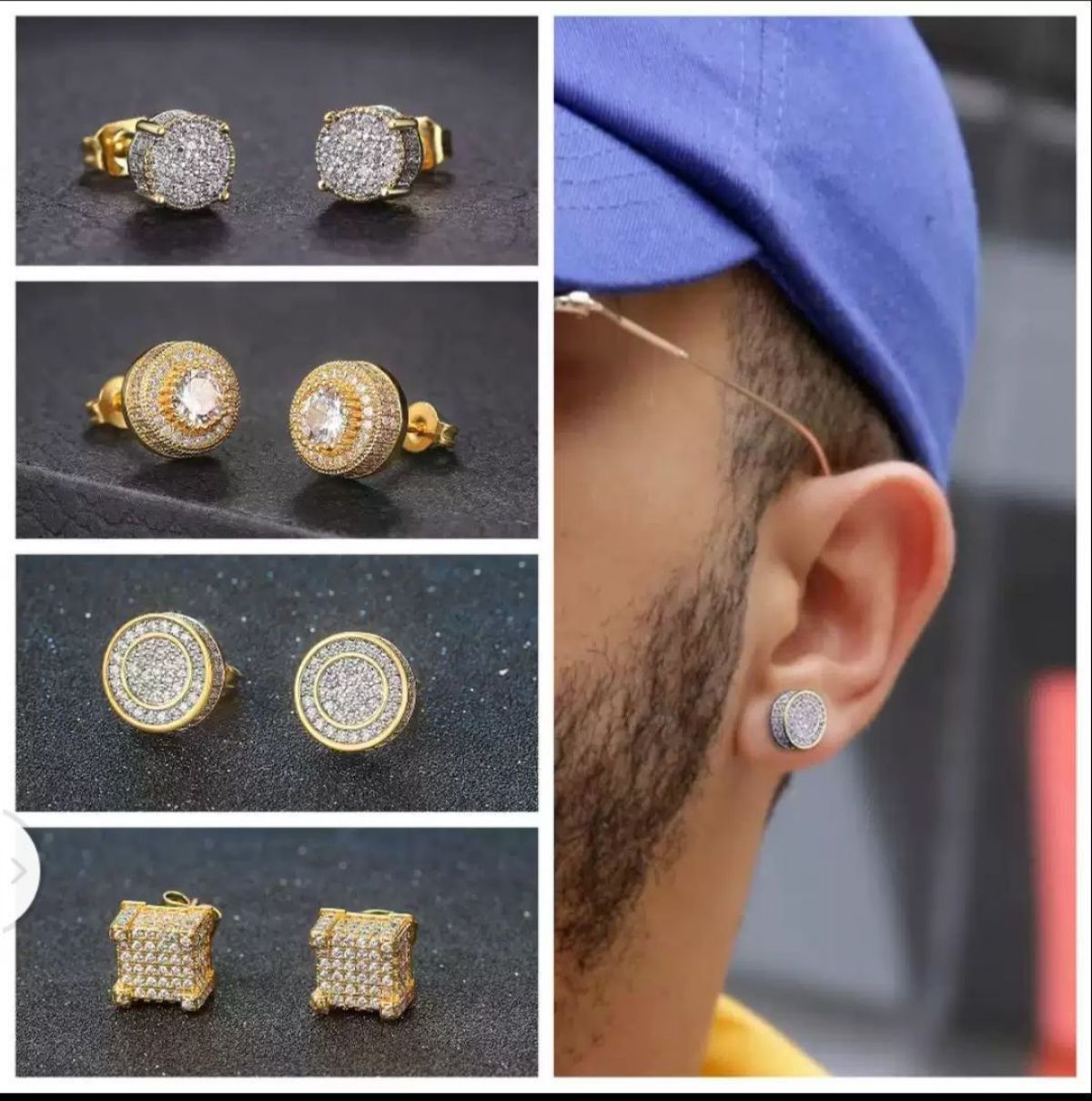 Boucles d&rsquo;oreille homme