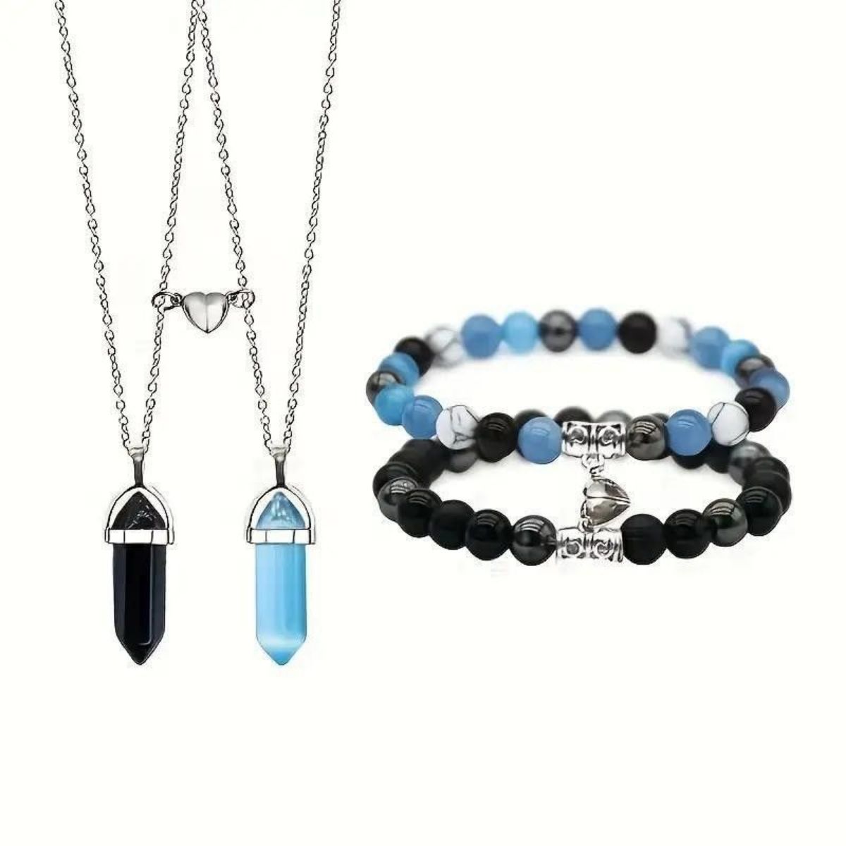 Bracelet et collier couple ensemble - photo 2