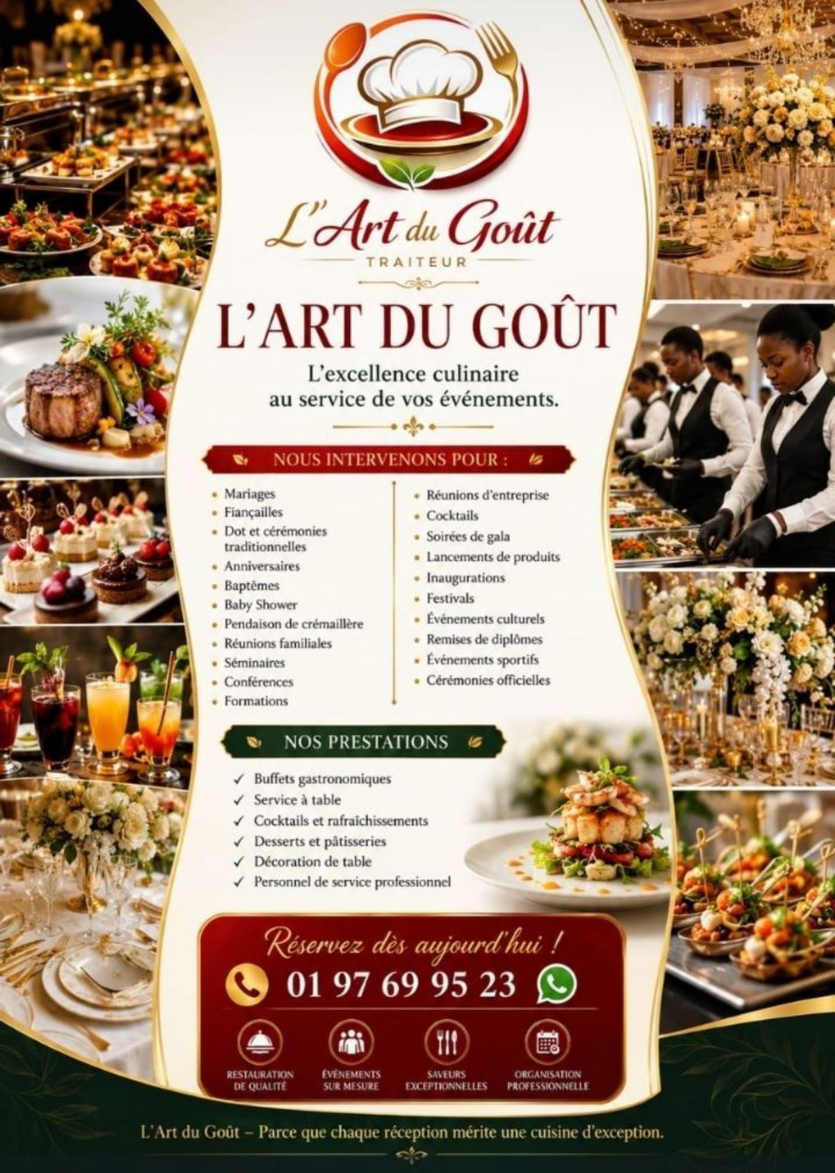 L&rsquo;art du goût Traiteur