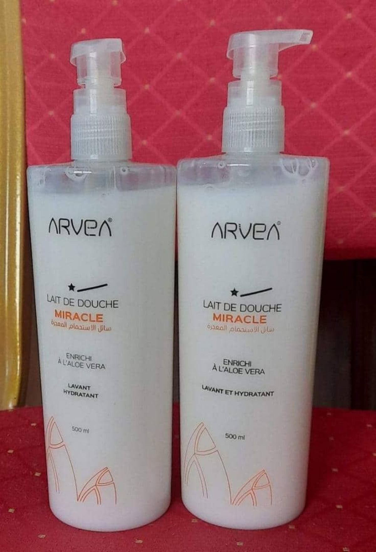 Lait de douche miracle de Arvea cosmétiques