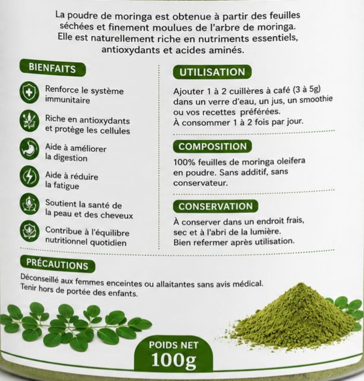 Poudre de moringa - photo 2
