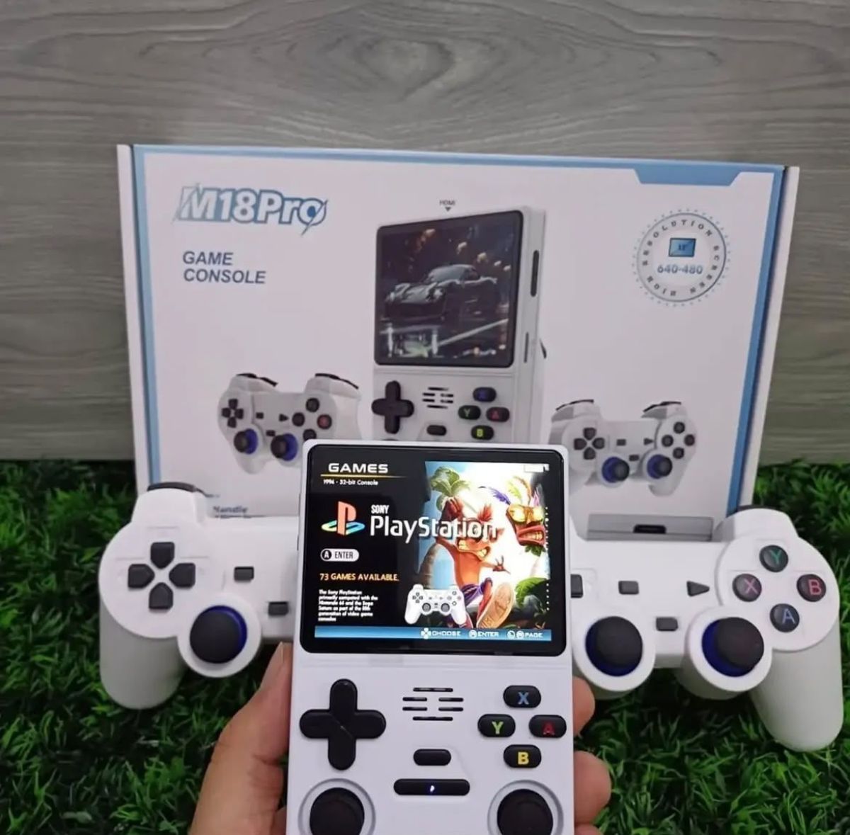 CONSOLE DE JEUX PORTABLE M18 PRO AVEC 2 MANETTES - photo 3