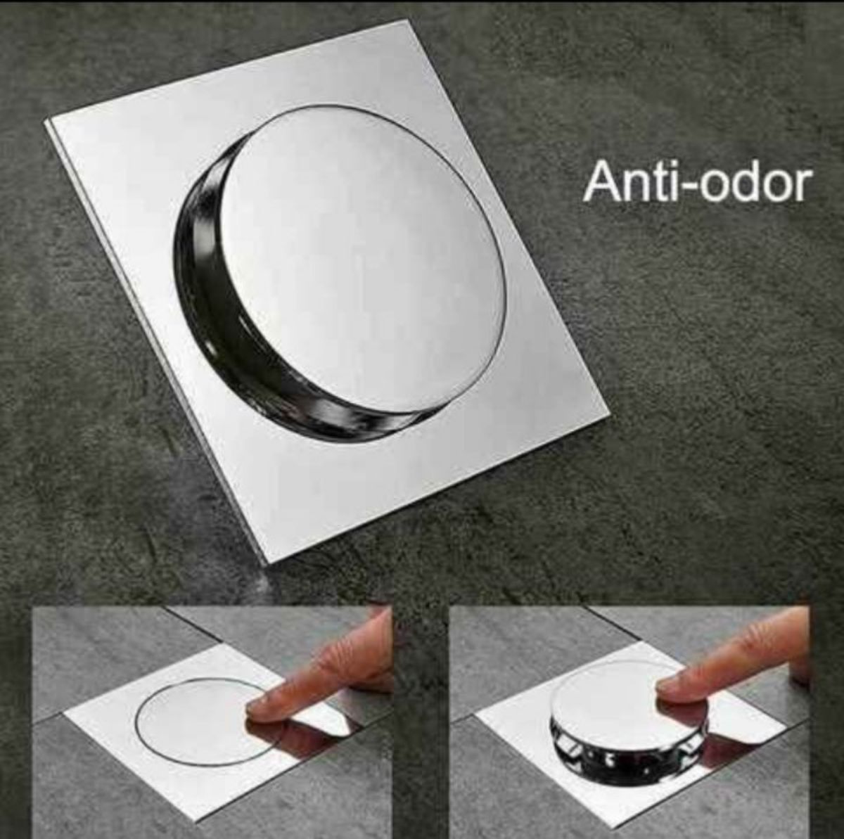 Siphon poussoir de douche