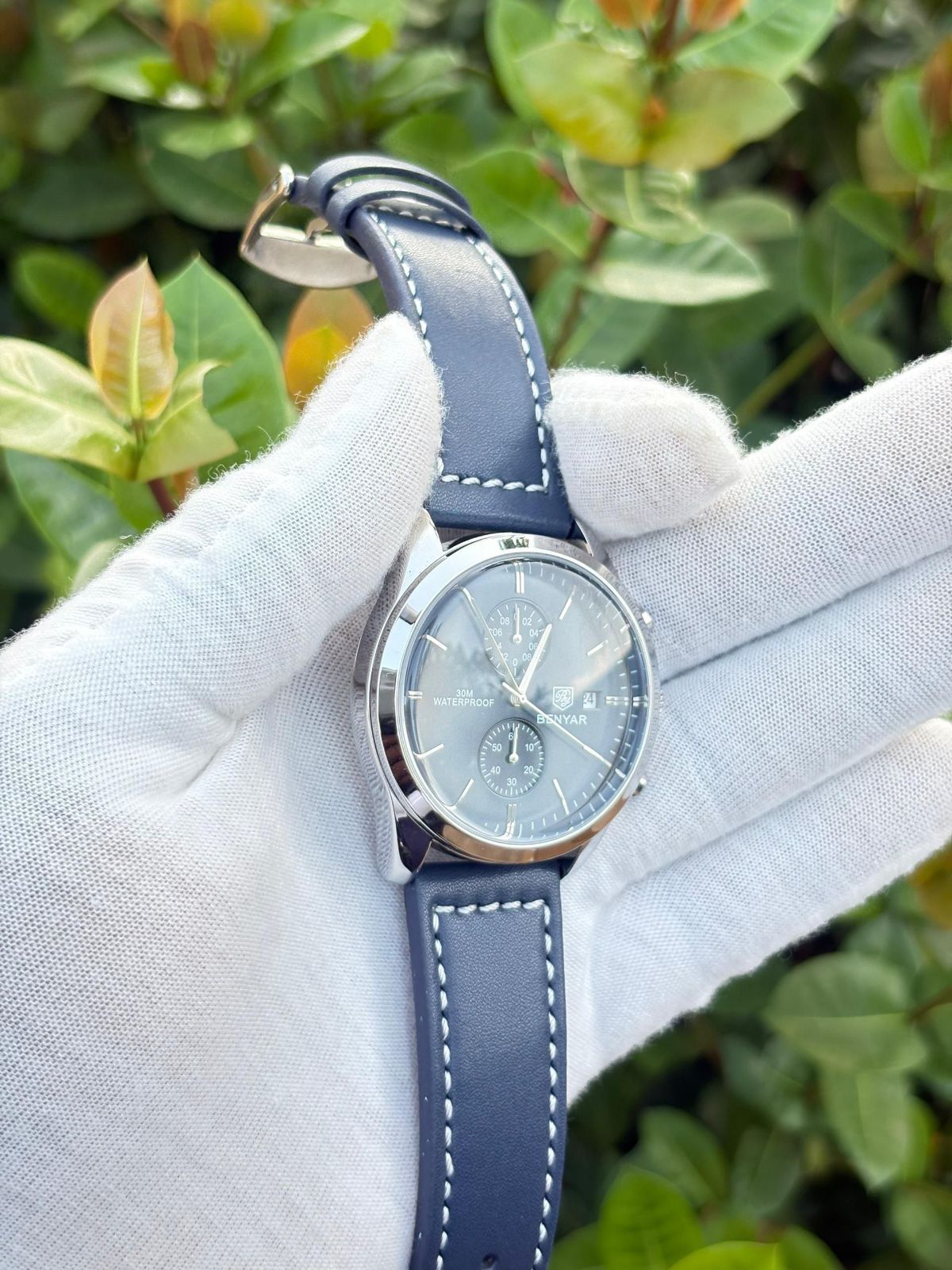 Montre BENYAR Chronographe Bleu - photo 3
