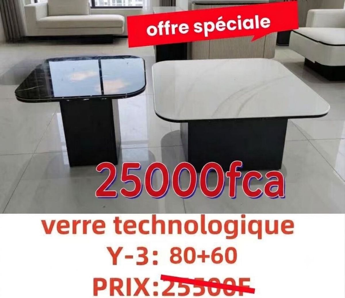 Table basse neuf importé . Meubles prestige - photo 3