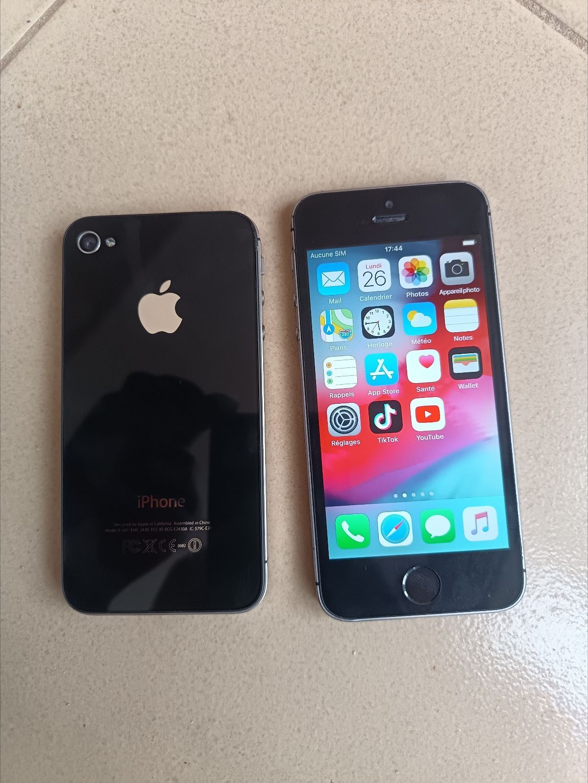 Iphone 4 & 5S – les deux à 19 mille