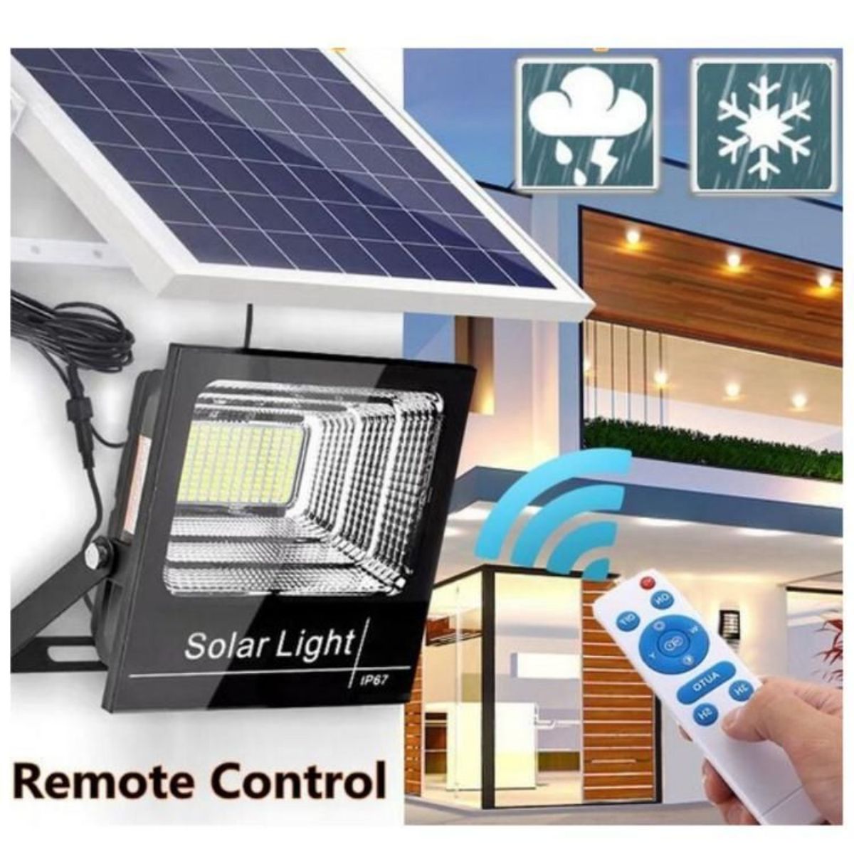 Projecteur solaire 100w