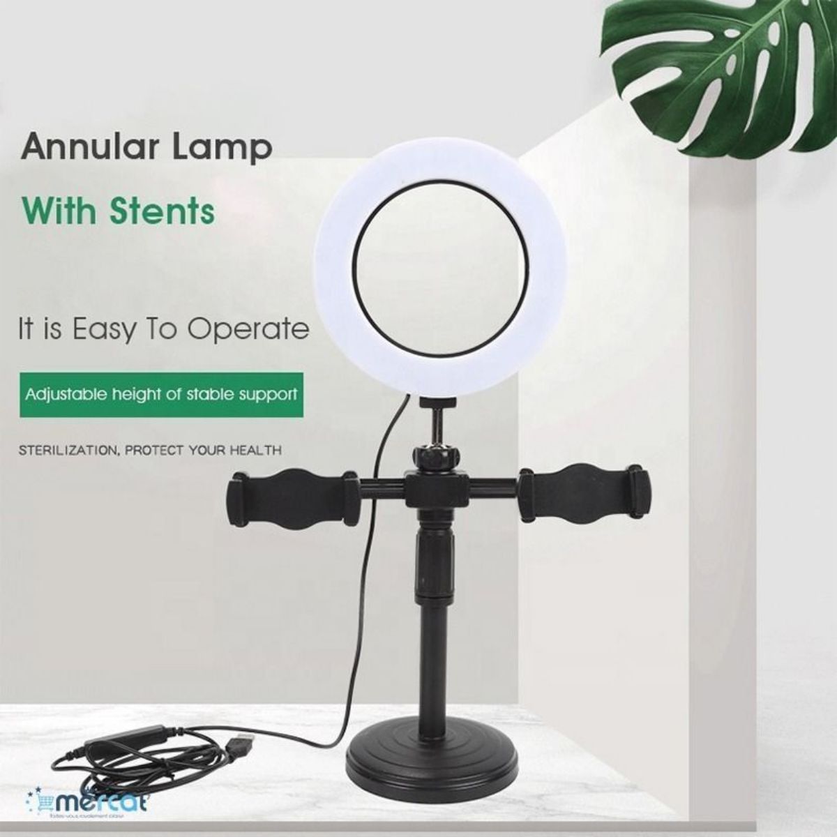 Support Pour Téléphone Avec Anneau Lumineux - photo 3
