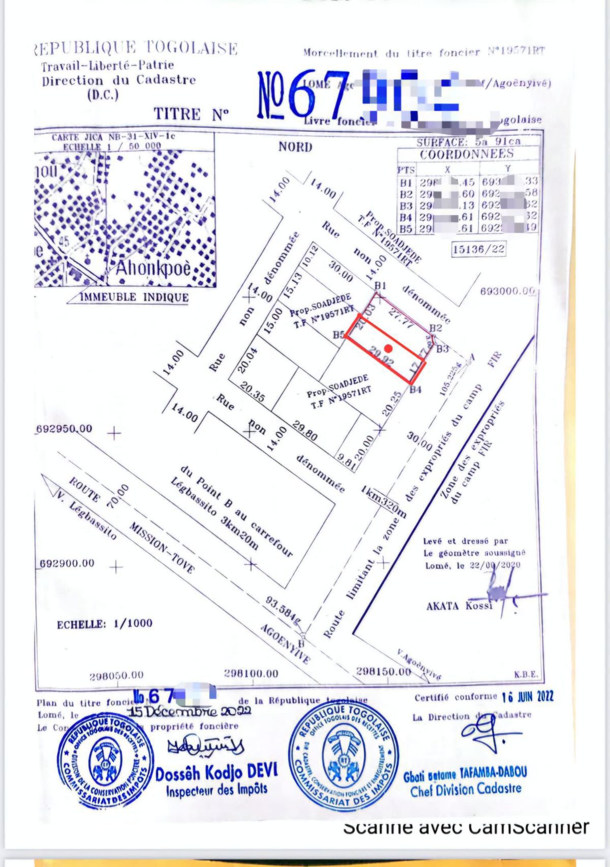 Terrain a vendre