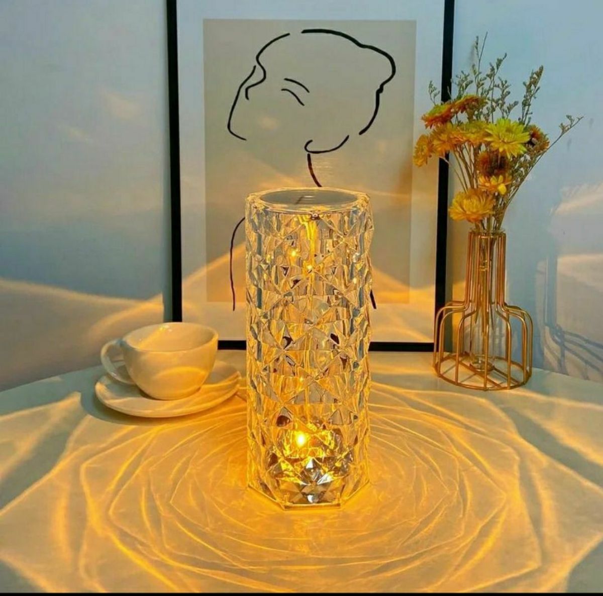 LAMPE DE TABLE EN CRISTAL