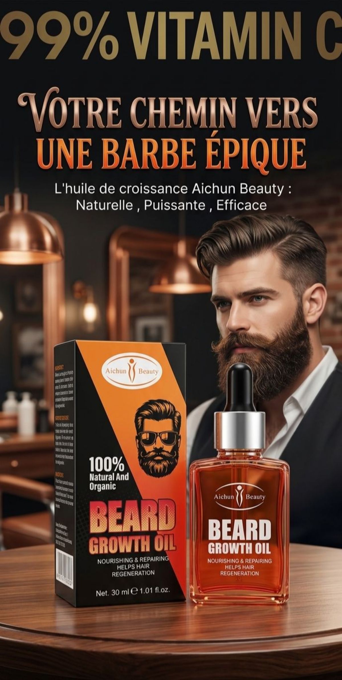 POUSSE BARBE ET CHEVEUX