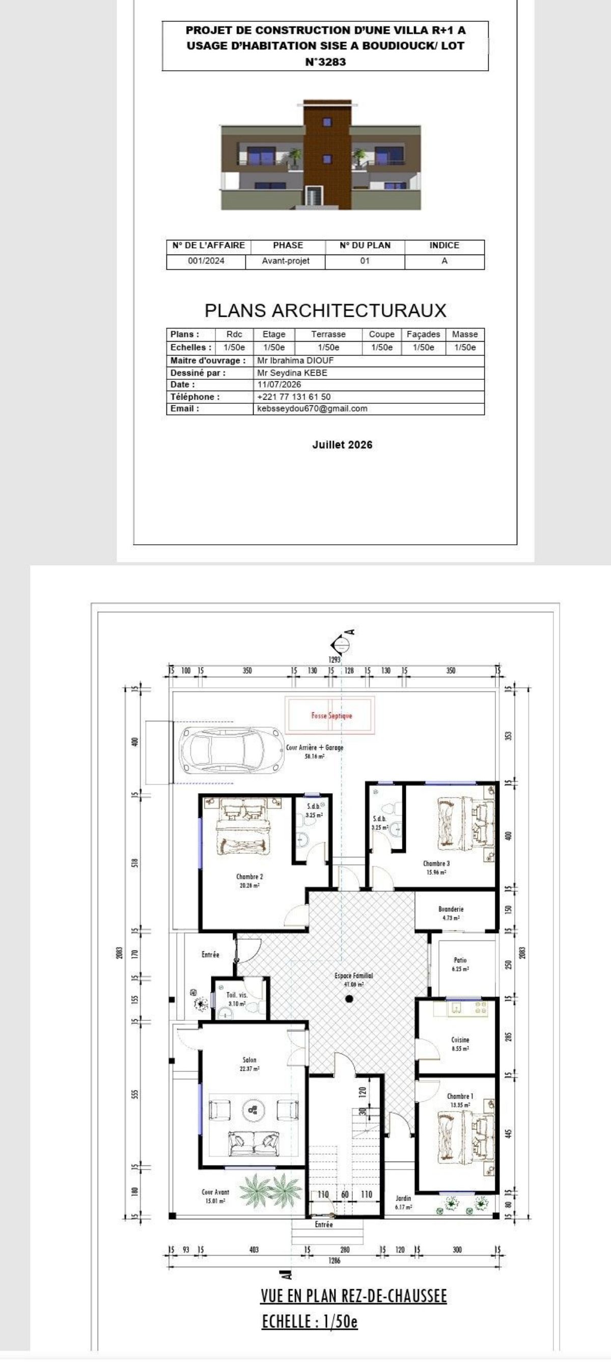 Plan d&rsquo;architecture et études béton armé - photo 3