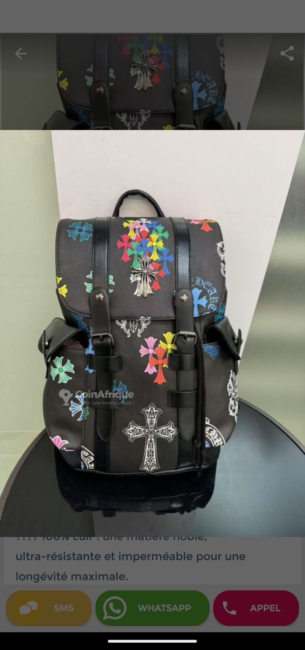Sac a dos en cuir