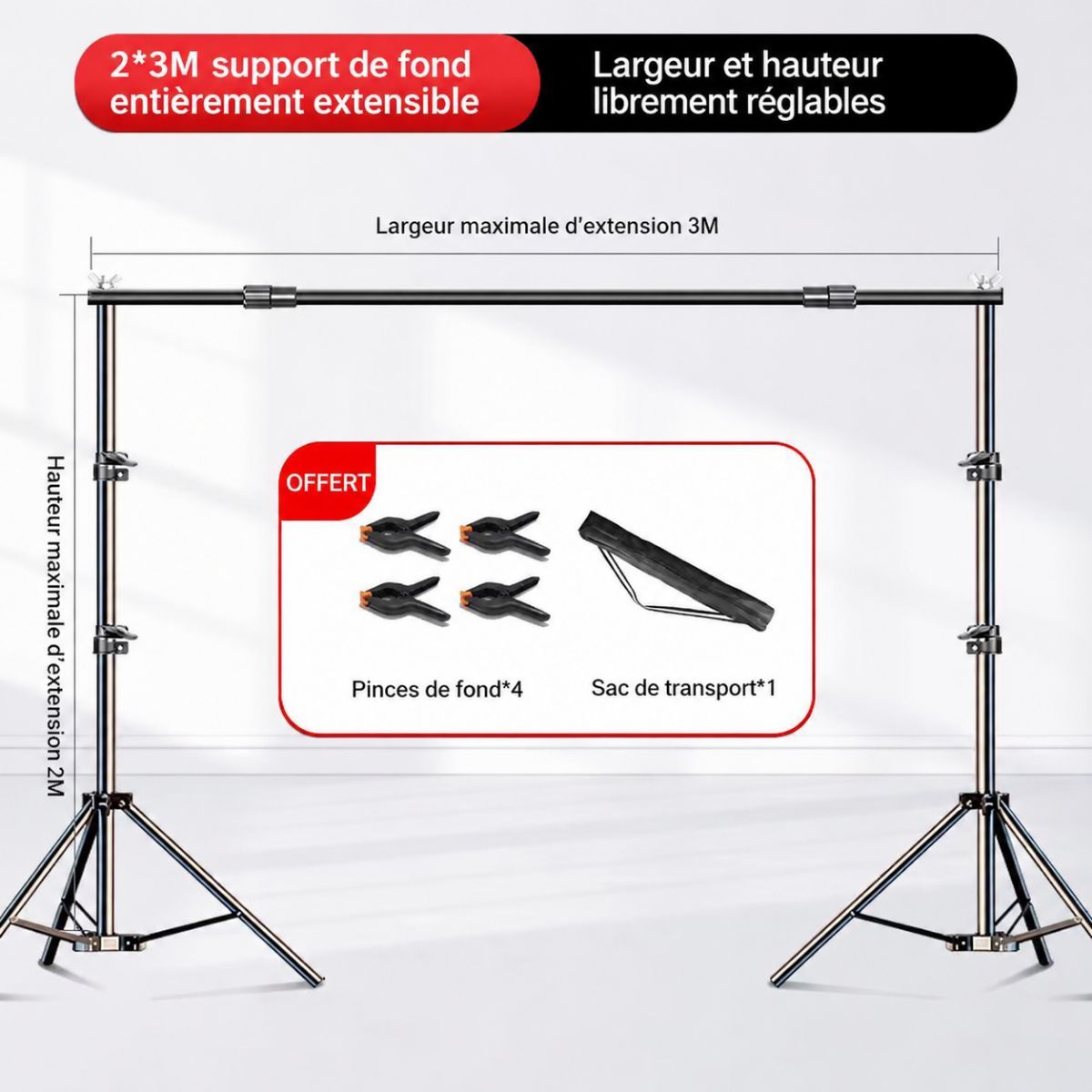 Support de toile de fond