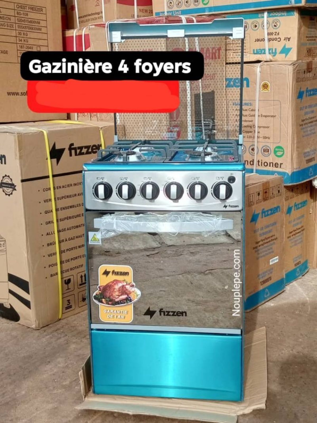 Cuisinière à gaz 4 foyers