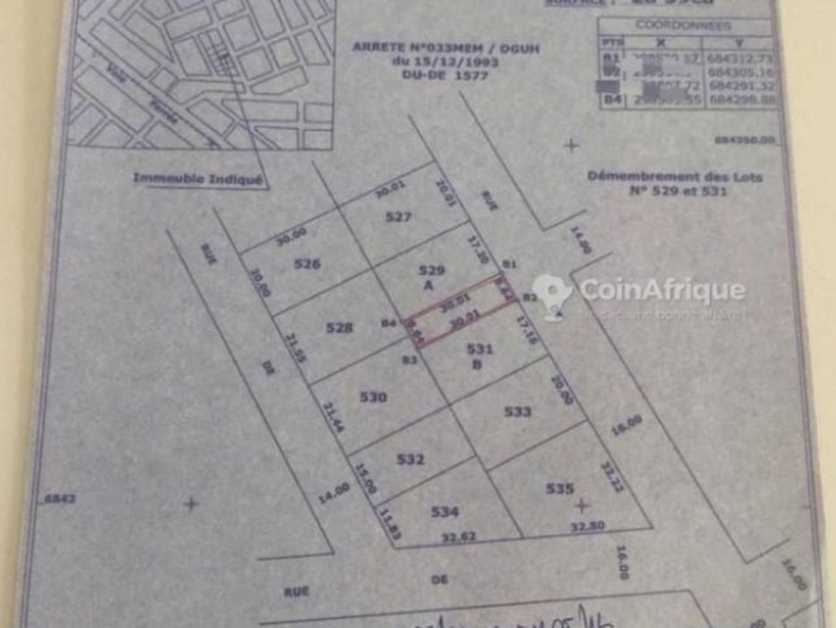 Terrain 1/2 lot