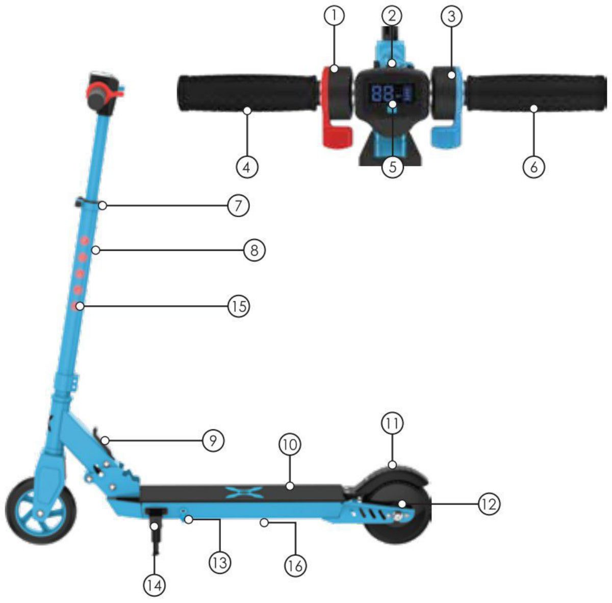 Trottinette électrique pour enfants