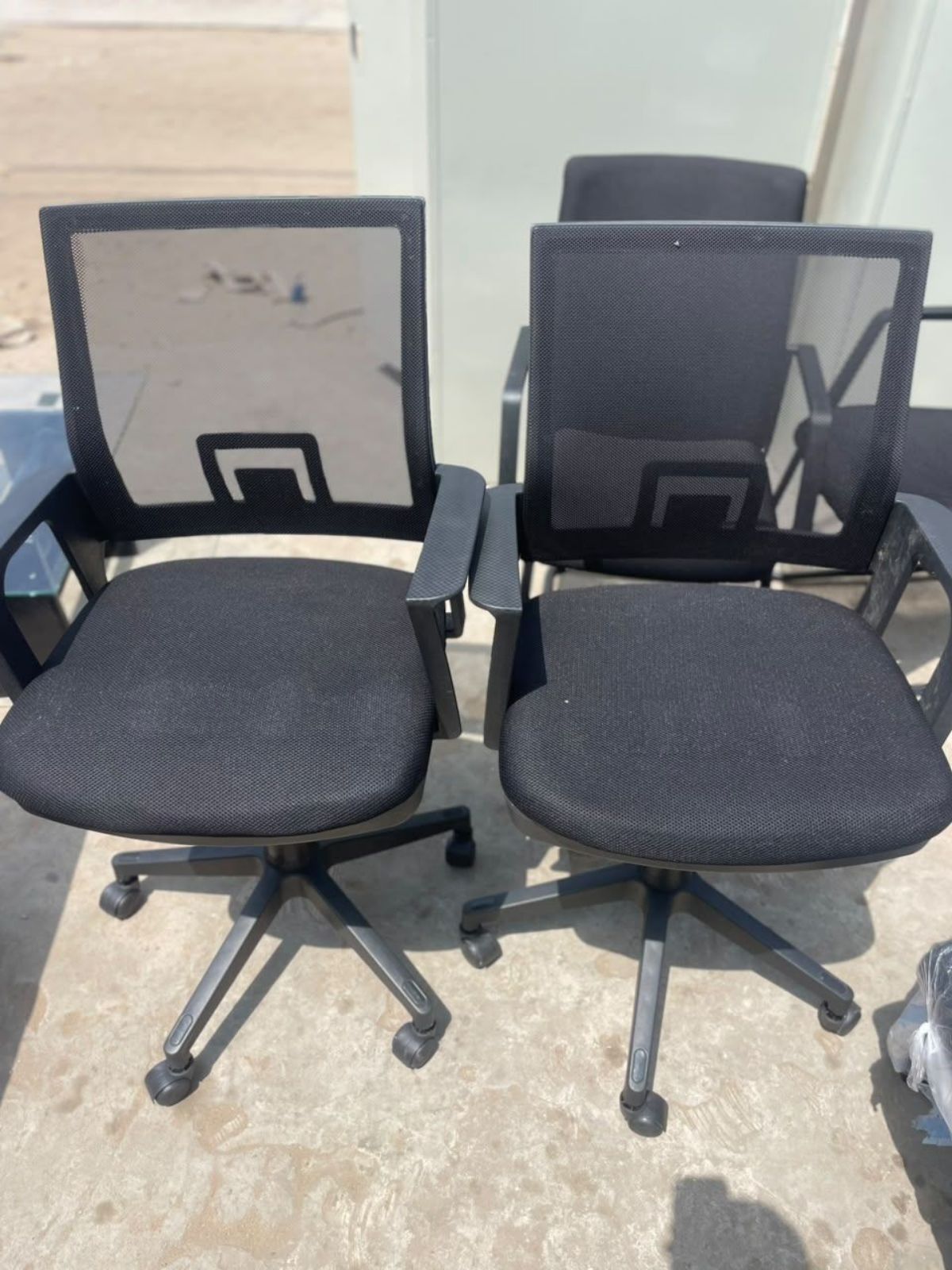 Chaises roulantes et visiteurs
