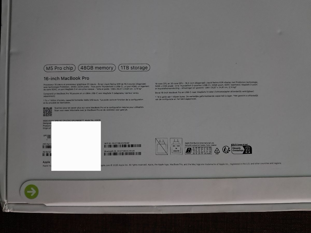 MACBOOK Pro  (M5 PRO) 1T - photo 2