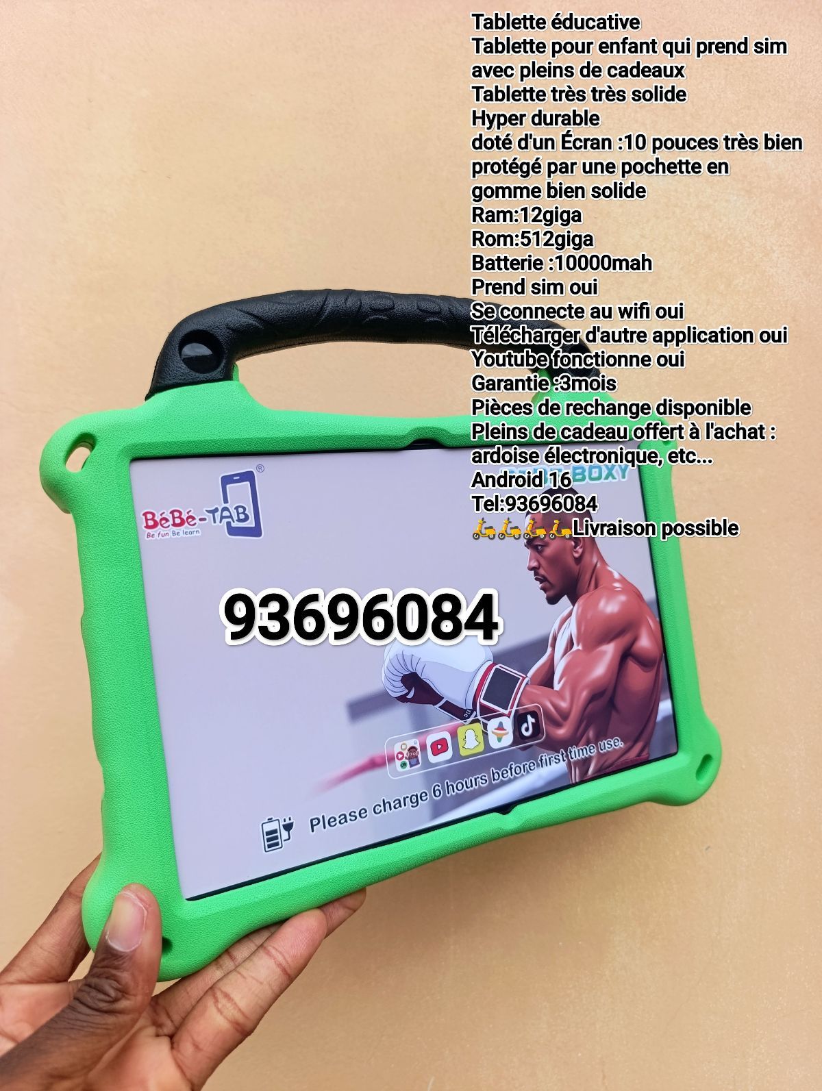Tablette pour enfant original avec sim
