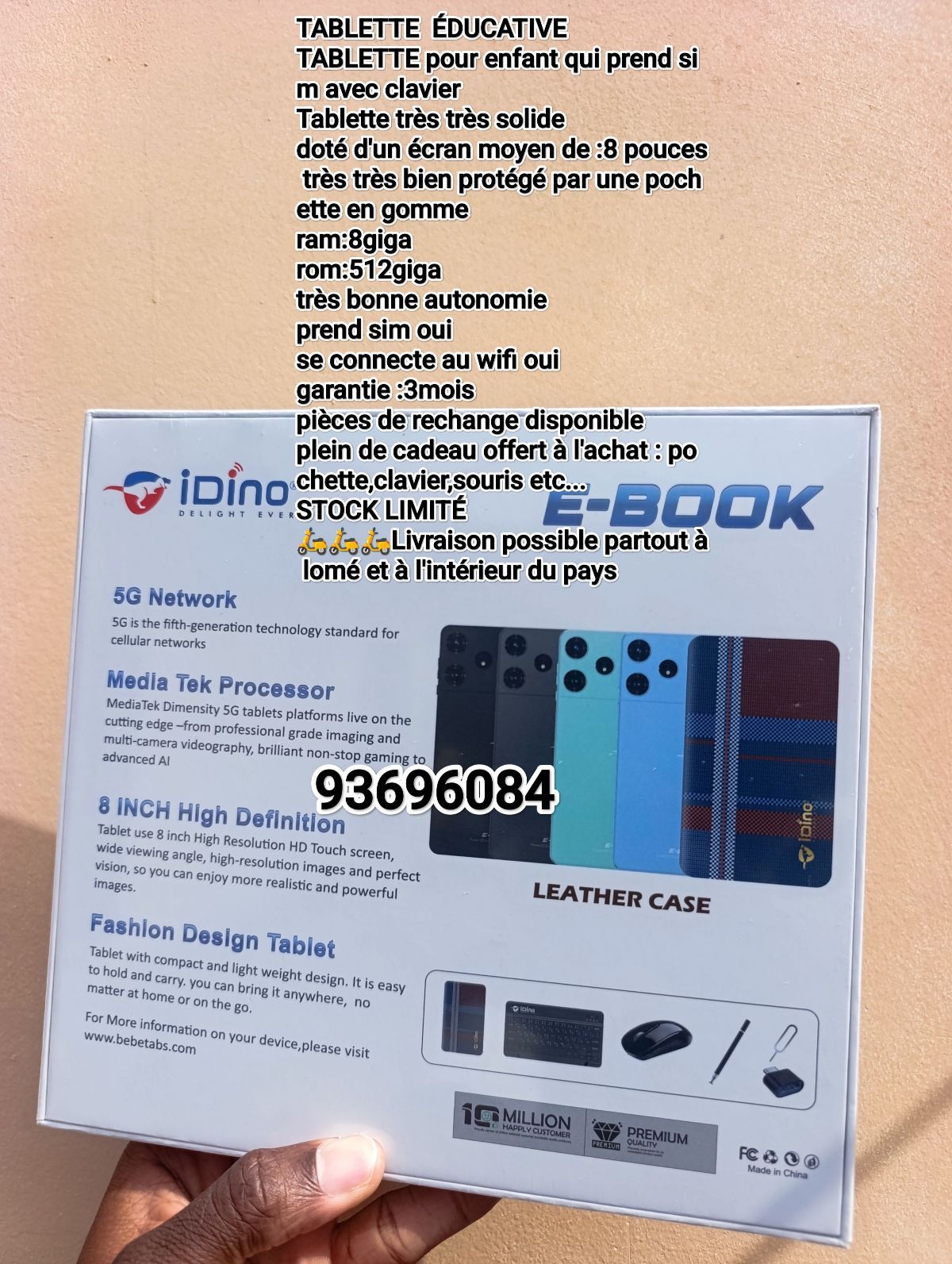 Tablette éducative avec clavier et pochette 512G - photo 2