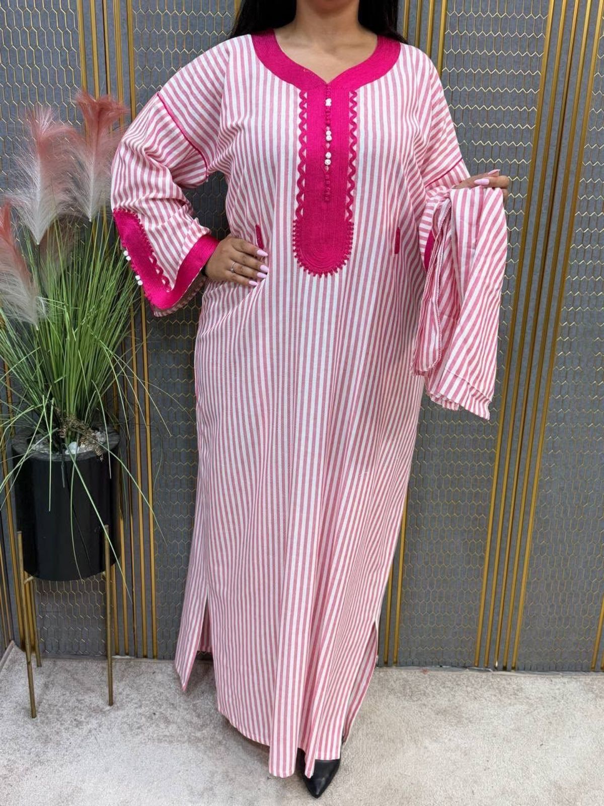 Abayas marocains en lin coton - photo 2