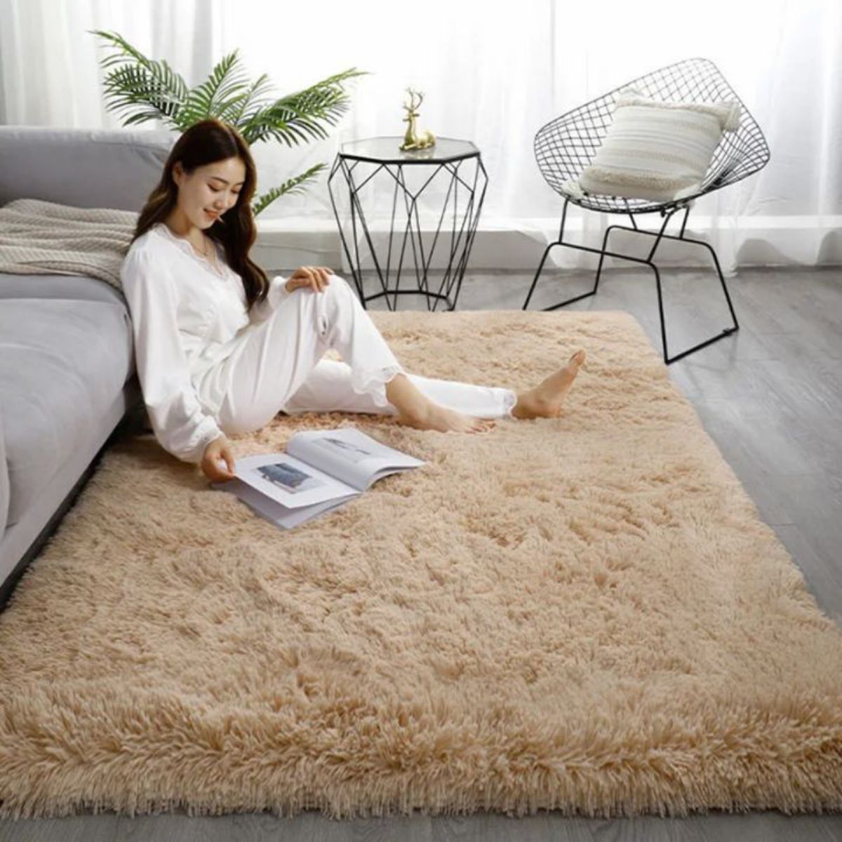 Tapis de sol fourré 200/180 cm