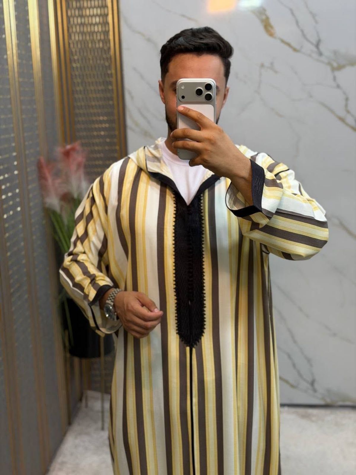 Jalaba marocain pour homme 3 pièces