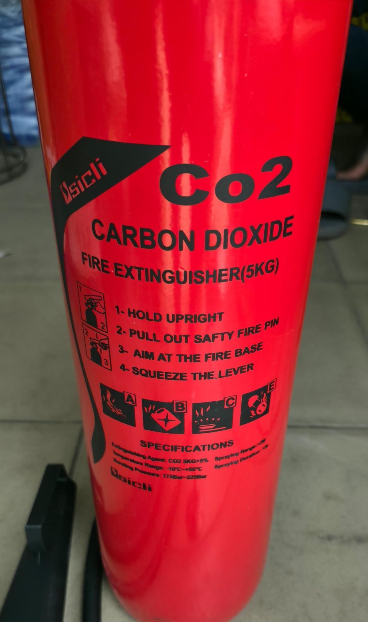 Extincteur CO2 5kg