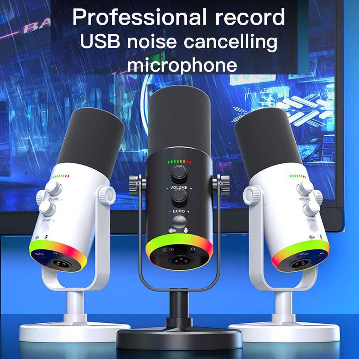 Microphone Professionnel Double Usage USB/XLR ave