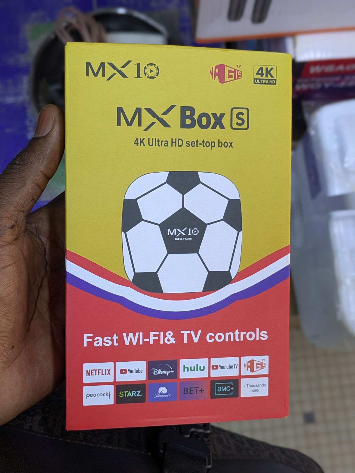 Boîtier Smart TV Box 4K Ultra HD – MX10 Box S