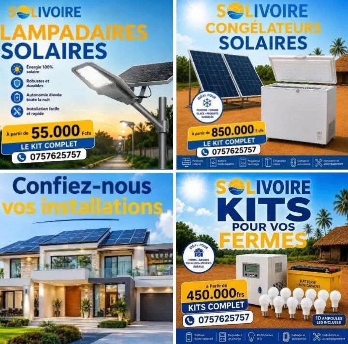 Lampadaire solaire – Kits pour fermes