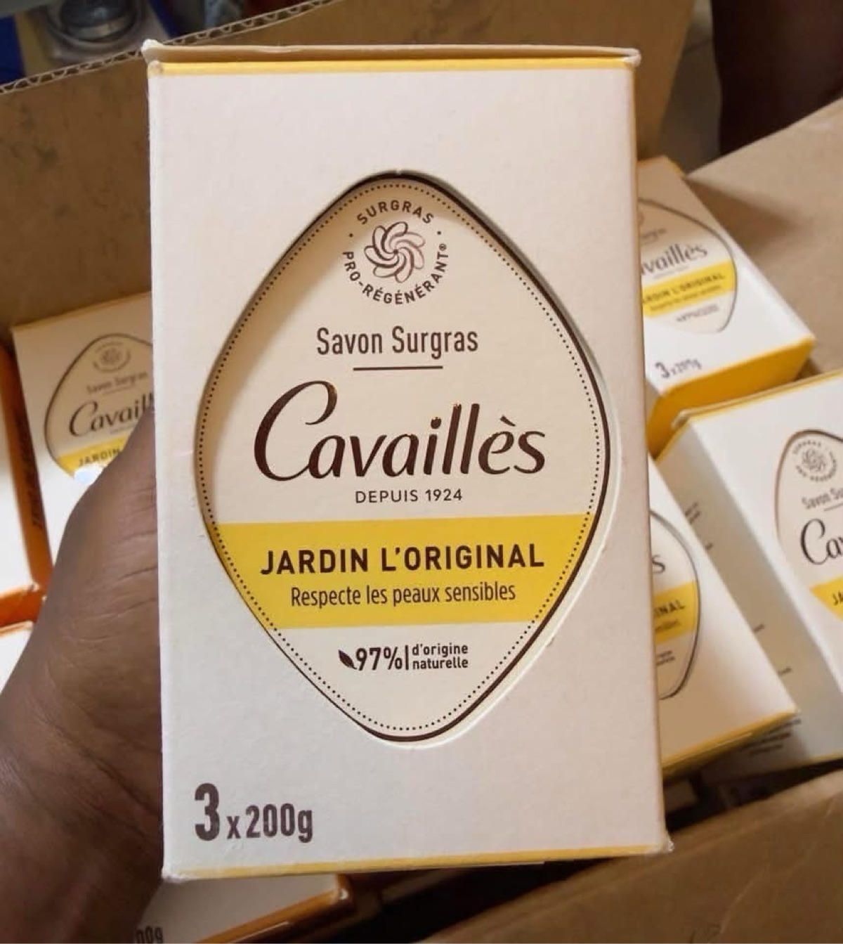 Savon Surgras Cavaillès lot 3x200g - photo 2