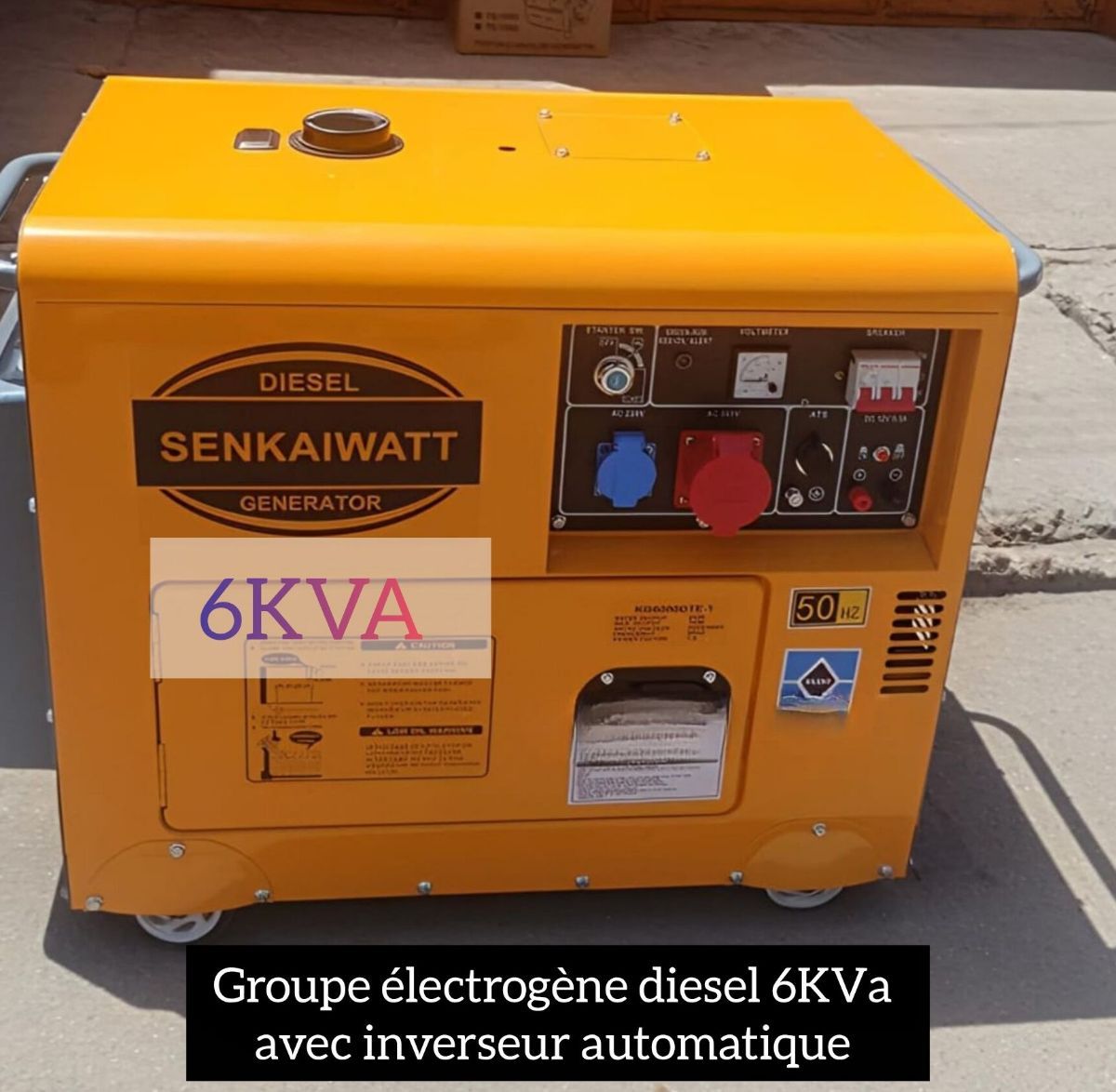 Groupe électrogène diesel 06KVA avec inverseur