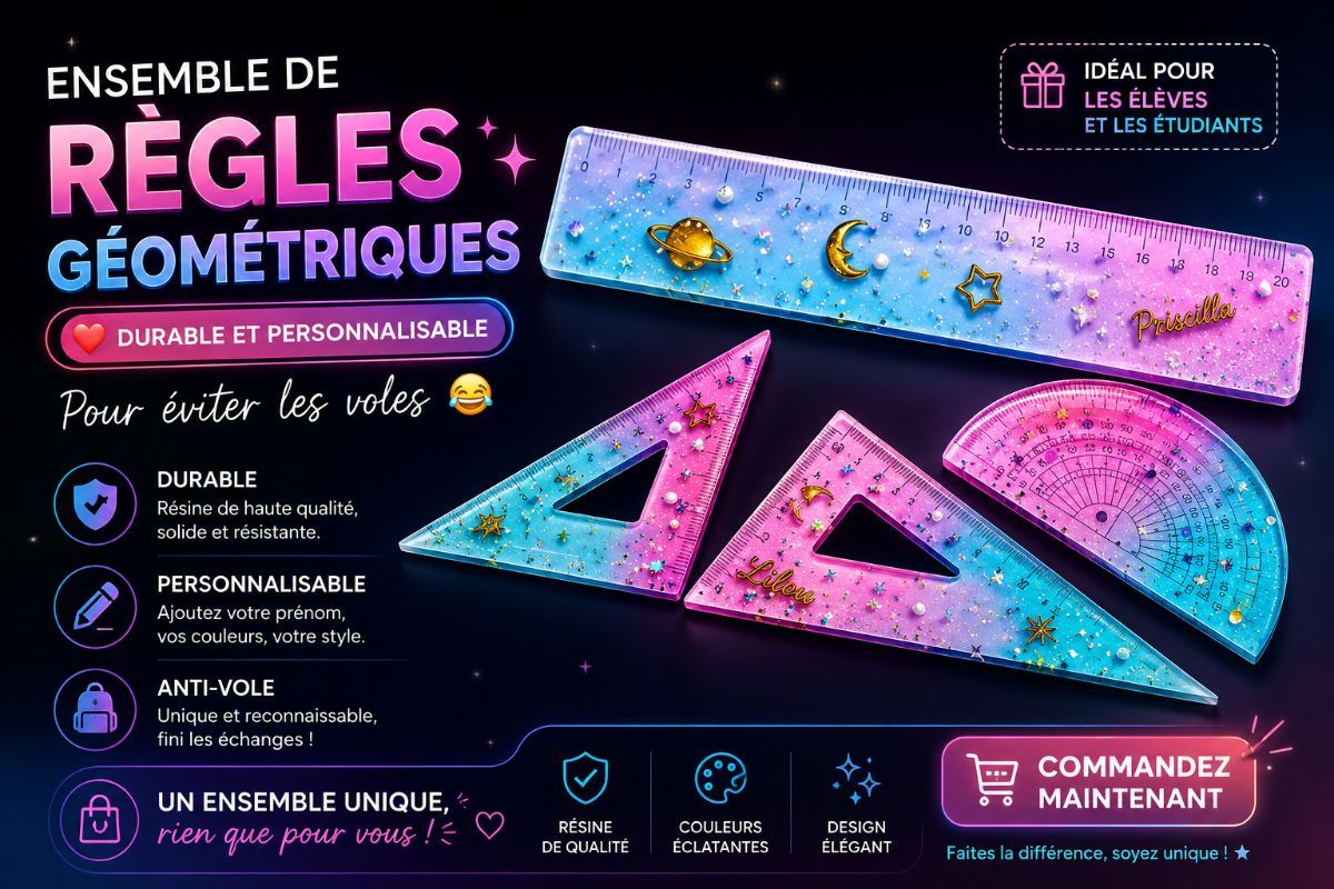 Règles géométrique en résine
