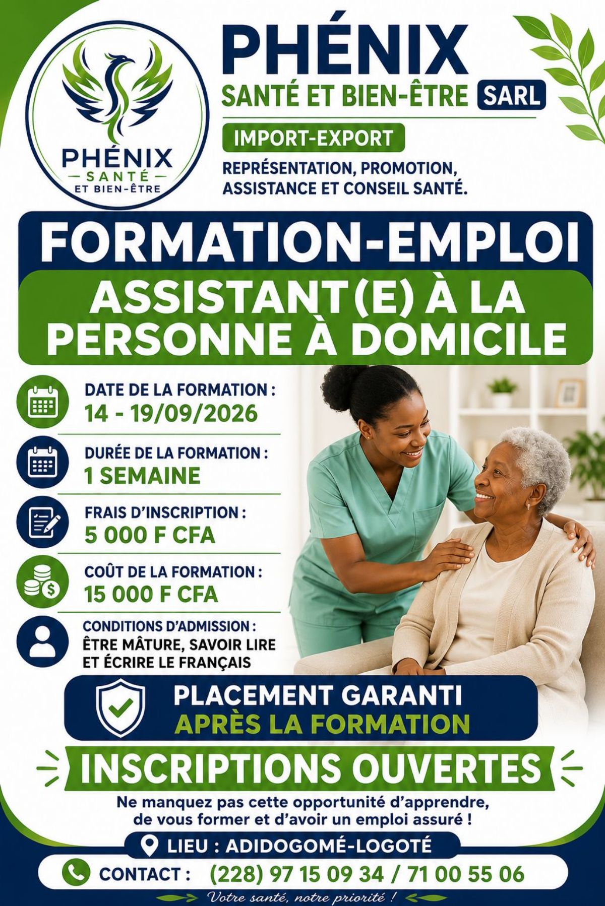 Formation avec placement immédiat
