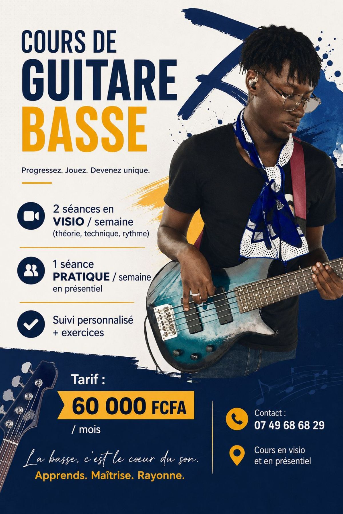 🎸 COURS DE GUITARE BASSE