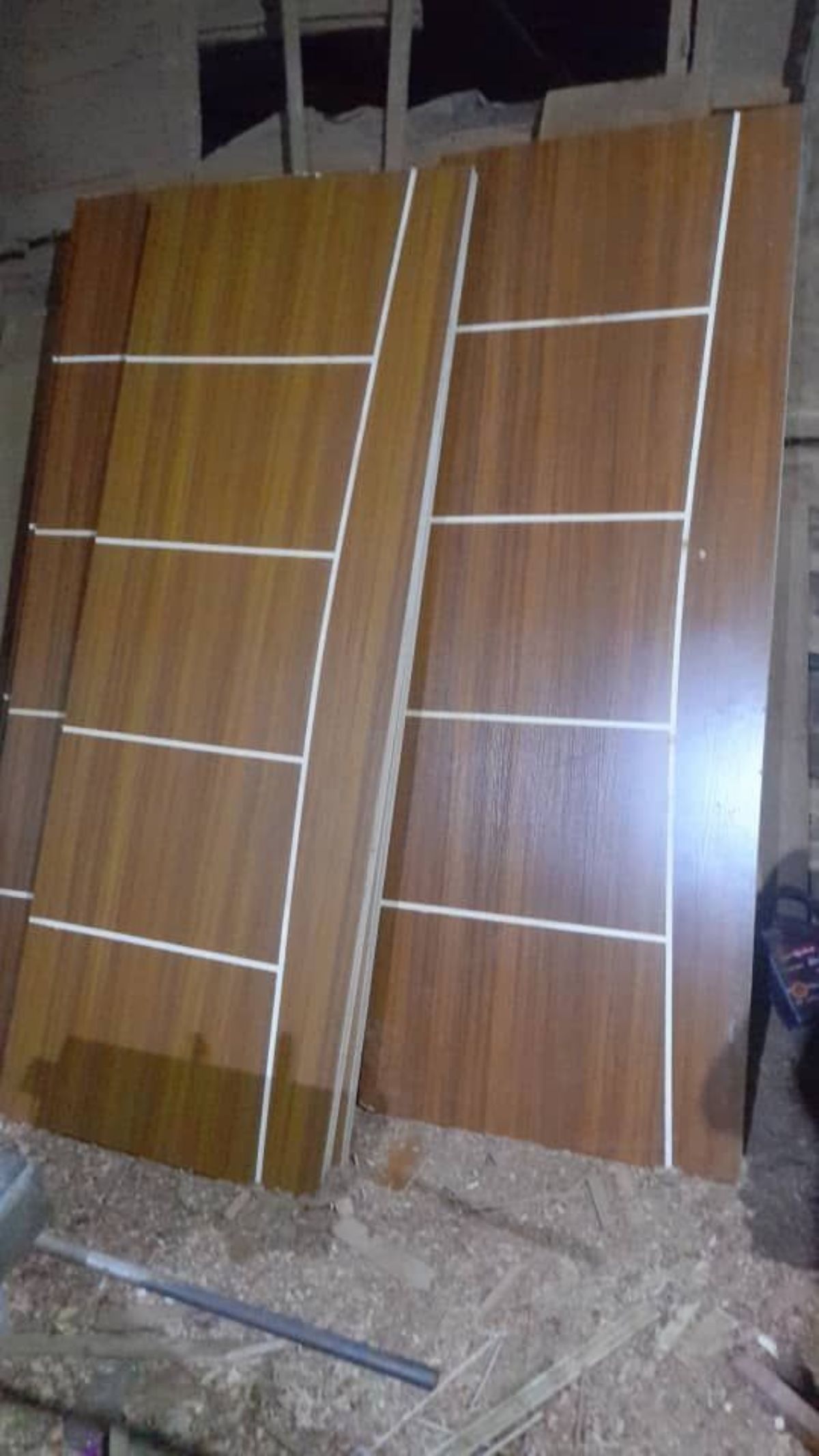 Porte en Bois Djibouti et rouge - photo 3