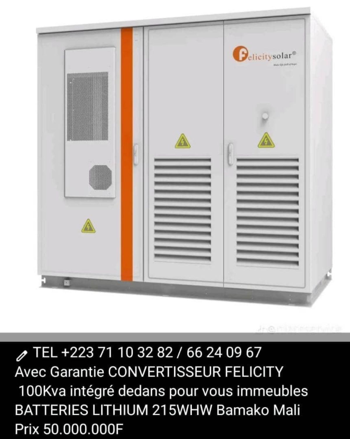 CONVERTISSEUR FELICITY 100Kva avec Garantie