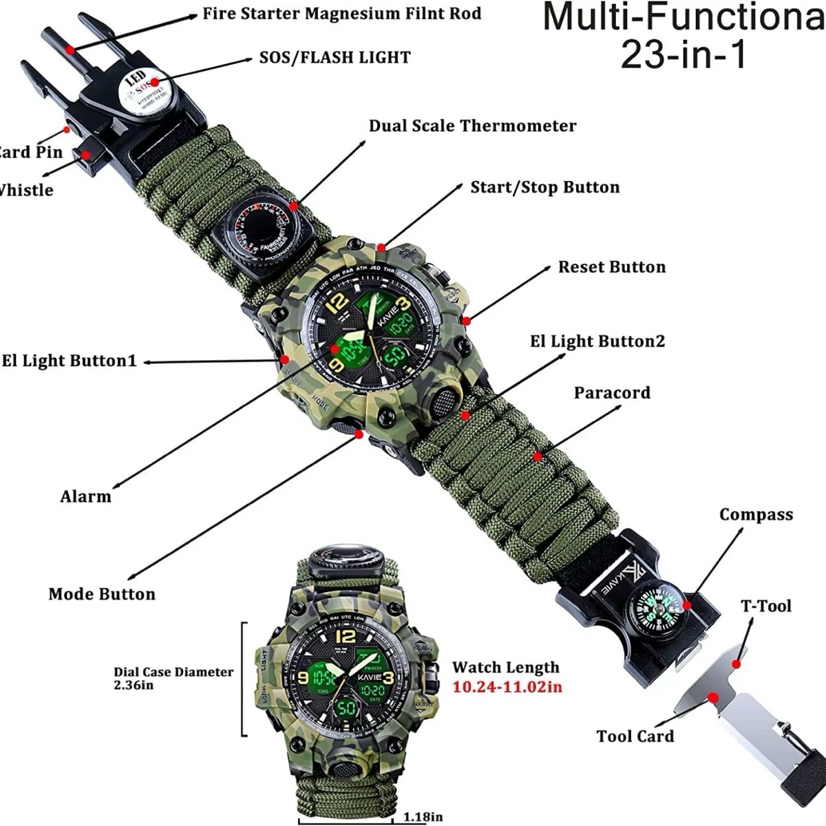 Montre de survie ou montre millitaire - photo 3