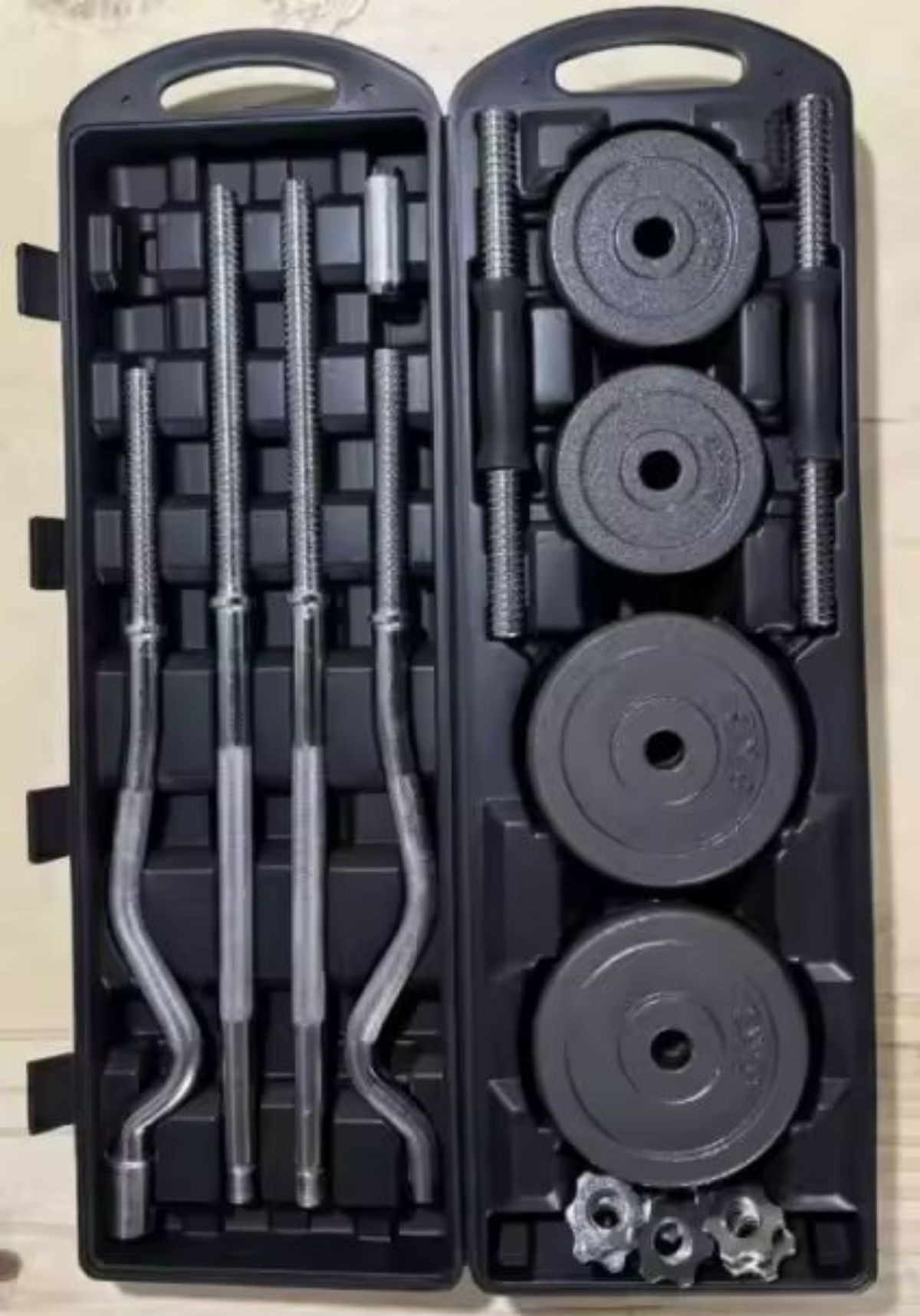 Haltères 55 kg chromés disponible