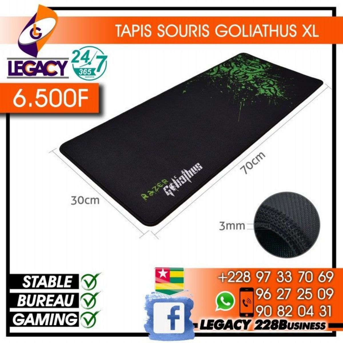TAPIS SOURIS GOLIATHUS XL