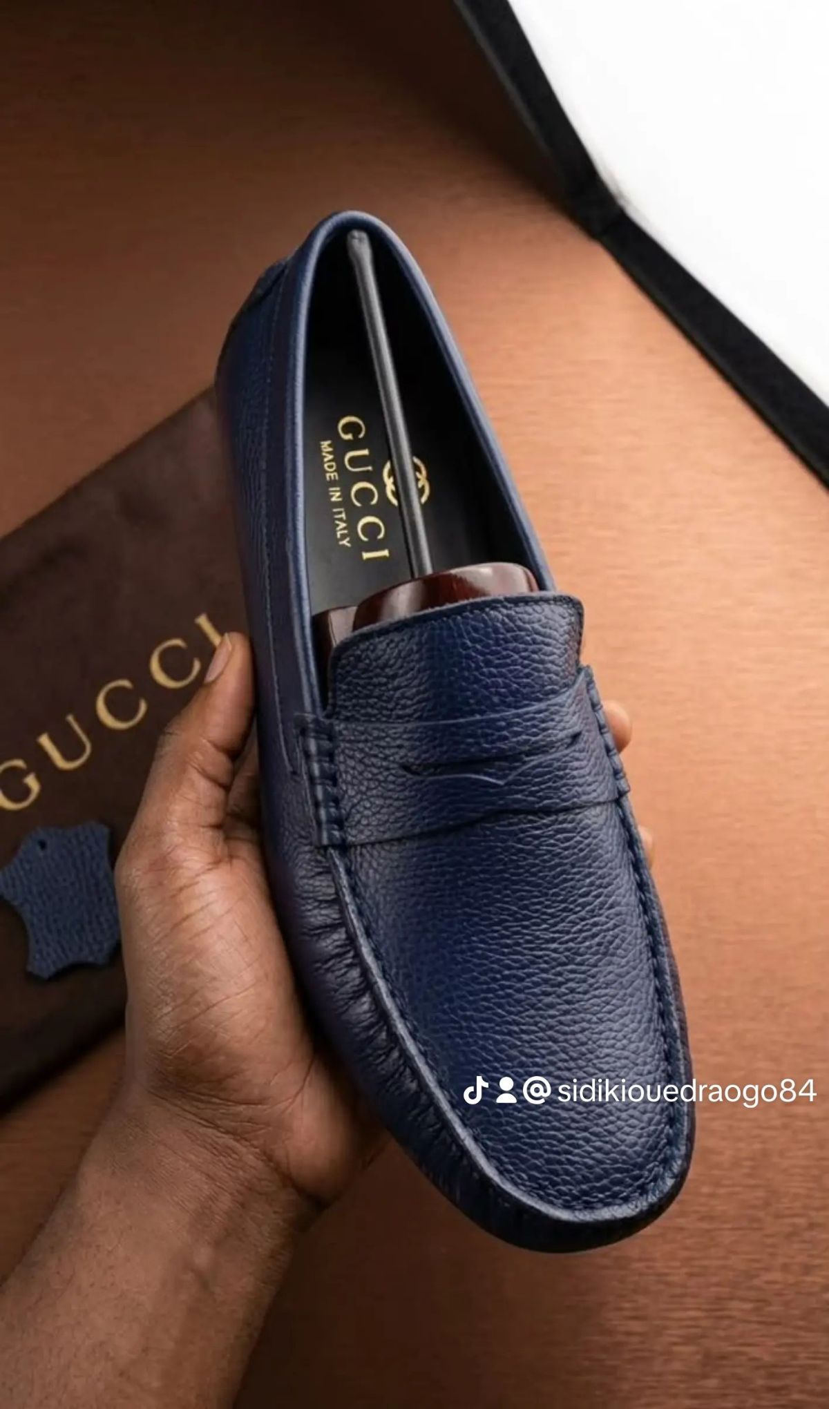 Mocassin cuir confortable