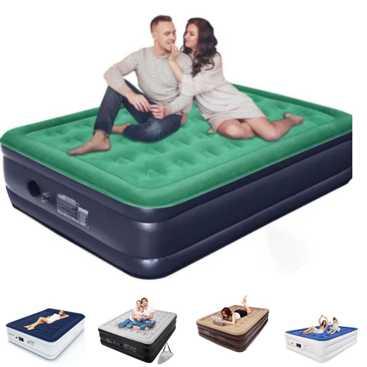 Matelas gonflables de 2,5 places, épaisseur 45 cm