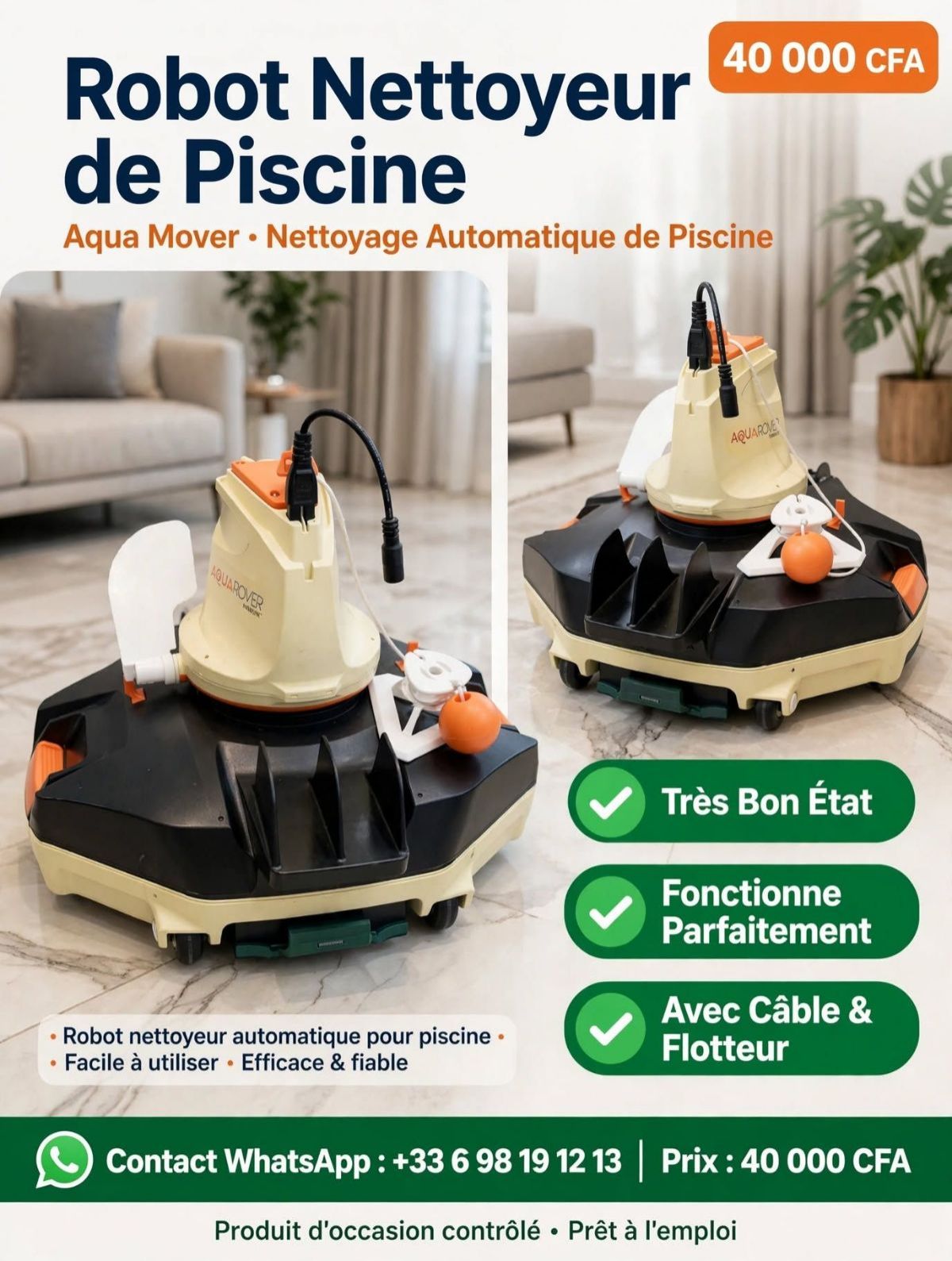 Robot Aspirateur de Piscine