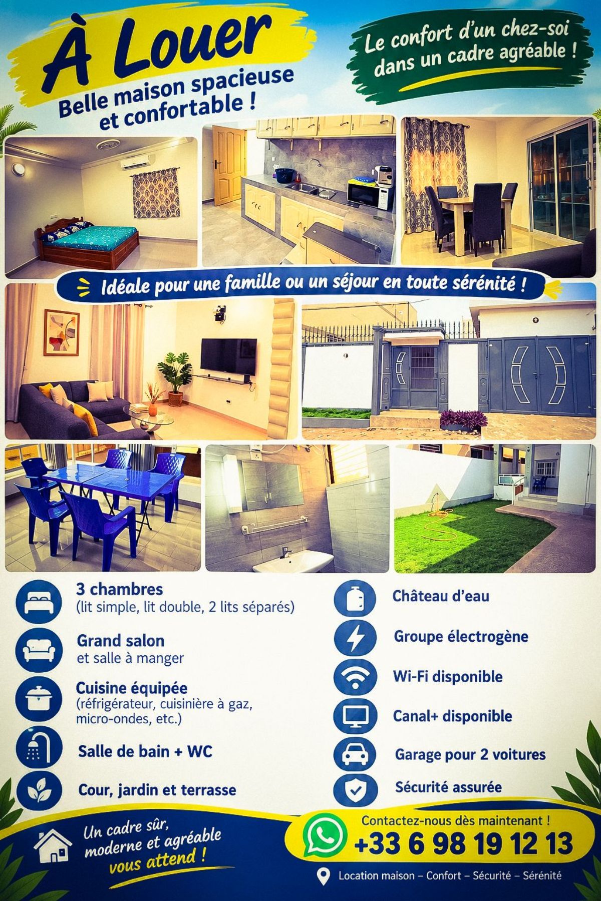 Mise en location villa à Ségbé