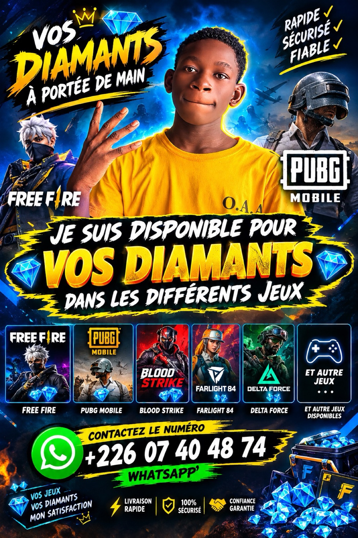 Tu besoin diamant dans les jeux